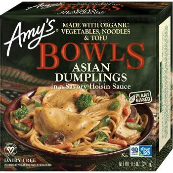 Amy's Frozen Vegan Asian Dumplings with Hoisin Sauce Bowl - 8.5oz