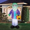 Occasions 7' INFLATABLE TRICK OR TREAT MONSTER, 7 ft Tall, Multicolored - 2 of 4