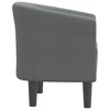 vidaXL Tub Chair - Dark Gray Fabric Accent Armchair for Living Room, Bedroom, Office - Comfortable - 4 of 4