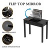 NicBex Vanity Desk with 3-Level Adjustable Lights,Makeup Vanity with Flip Mirror,Vanity Table with 2 Drawers&3 Storage Boxes for Home,Office - 4 of 4
