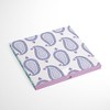 Bacati - Isabella Paisley Aqua/Lilac/Purple Fabric Storage Box/Tote Large  - 4 of 4