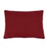 Saro Lifestyle Charming Christmas Trees Down Filled Throw Pillow, 14"x20", Red - 2 of 4