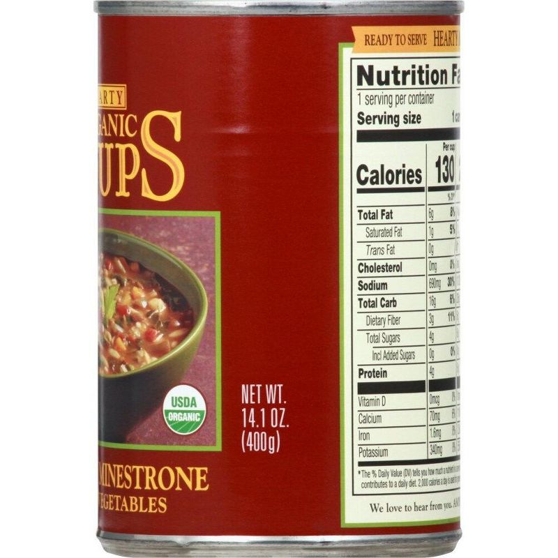 Amy's Organic Hearty Vegetable Minestrone Soup - Case of 12/14.1 oz, 4 of 7