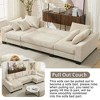 GDFStudio Elvar 114" Modern 4-Seater U-Shaped Corduroy Upholstered Convertible Sleeper Sofa - 3 of 4