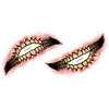 Tinsley Transfers Evil Grin Big Mouth Tattoo Costume Accessory - 2 of 4