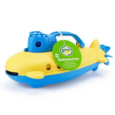 Yellow and Blue Recycled Plastic Submarine Bathtime Toy