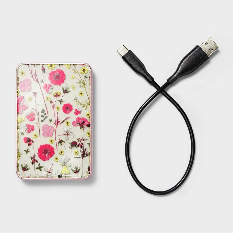 5000mAh Power Bank - heyday&#8482; Multi Floral, 4 of 5