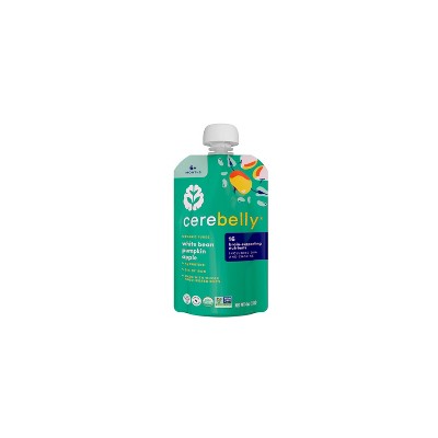 Cerebelly Organic White Bean, Pumpkin and Apple Baby Food Pouch - 4oz