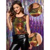INSPIRE CHIC Women's Sequin Sparkle Glitter Party Camisole Tank Top - 2 of 4