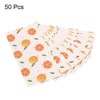 Unique Bargains Paper Gift Bag Pack Orange Storage Bag for Party Favor 50 Pcs - 3 of 4