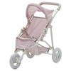 Olivia's Little World - Polka Dots Princess Baby Doll Jogging Stroller - Pink & Gray - 3 of 4
