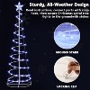 Joyfy 3 Packs Christmas Spiral Tree Yard Light Outdoor Decoration, 220 LED Lights with Stakes for Xmas Party Indoor Outdoor Garden Holiday Decoration - 4 of 4
