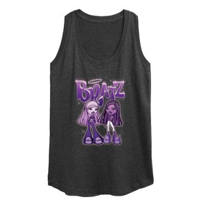 Women's - Bratz - Purple Power Dolls Graphic Racerback Tank - 1 of 4