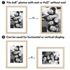 Americanflat 5 Pack of Picture Frames with Mat - Plexiglass Cover - 4 of 4