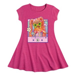 Girls' - LOL Surprise! - Play Dazzle Music Fit & Flair Cap Sleeve Dress - 1 of 2