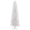 GAOMON 6 Ft White Pencil Christmas Tree, Slim Pre-Lit Snow Flocked Artificial Xmas Tree with 571 Branch Tips - 3 of 4