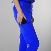 Members Only Women’s Scrub Jogger Cargo Pant with Open Bottom Leg (Printed Waist Pocket Bags) - 3 of 4