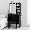 Jojoka Makeup Vanity Desk with Mirror and Lights,Vanity Table with Charging Station - 2 of 4