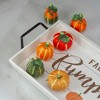 Northlight 6pc Fall Harvest Ceramic Pumpkins Decoration Set - 2 of 4