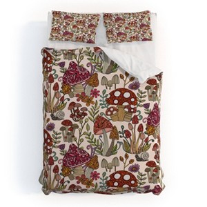 Deny Designs 3pc Full/Queen Valentina Ramos Whimsical Woodland Duvet Cover and Pillow Sham Set: 300 Thread Count, Woven Polyester - 1 of 4