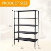 SUGIFT 48"W x 19"D x 70"H 5-Shelf Steel Freestanding Shelving Unit Adjustable Garage Storage Shelves Black - 4 of 4
