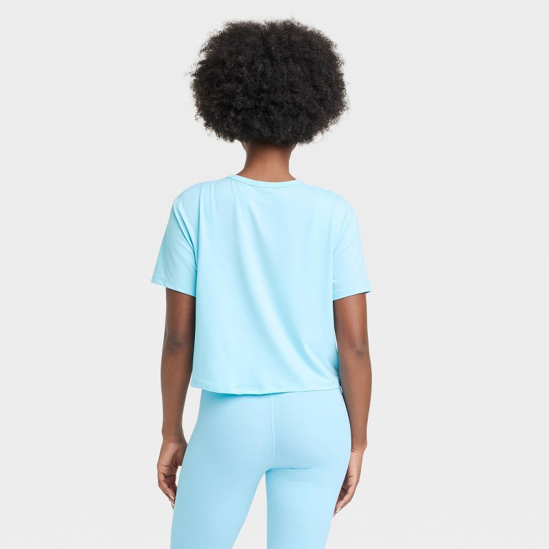 Women's Essential Crewneck Short Sleeve Top - All In Motion™, 2 of 8