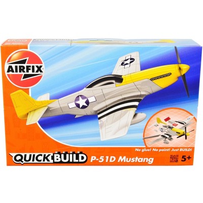 Premium Hobbies P-51D Mustang Pre-Painted 1:72 Airplane Snap Together Model  Kit SQM7009