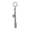 Black Bow Jewelry Sterling Silver Antiqued Tennis Racquet and Ball Pendant - 2 of 4