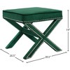 Meridian Furniture,Nixon Velvet Ottoman/Bench - 4 of 4