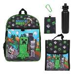 Minecraft Adventure Mode Youth 5-Piece 16" Backpack Set