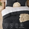Bedsure | 3Pcs Comforter Bedding Set with Intricate Solid Embroidery - 3 of 4