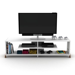 TiramisuBest TV STAND with Walnut for TV & Entertainment Furniture - 1 of 4