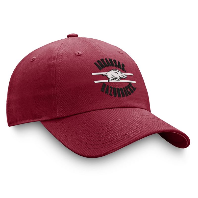 NCAA Arkansas Razorbacks Unstructured Captain Kick Cotton Hat, 3 of 5