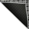 Black Gray And Ivory Striped Washable Indoor Outdoor Area Rug - 3 of 4