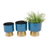 CosmoLiving by Cosmopolitan 3pc Modern Metal Planter Pots - 2 of 4