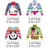 Big Dot of Happiness Wild and Ugly Sweater Party - Shaped Paper Holiday and Christmas Animals Party Cut-Outs - 24 Count - 2 of 4