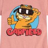 Girls' - Garfield - Garfield Sunglasses Fitted Short Sleeve Graphic T-Shirt - image 2 of 4