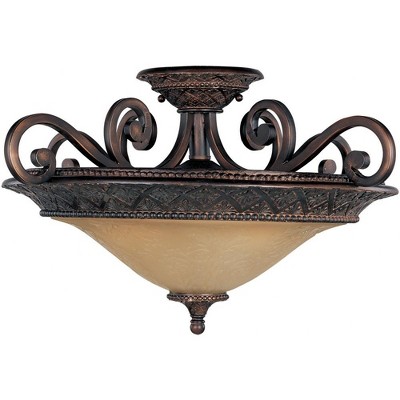 Maxim Lighting Symphony 3 - Light Semi-Flush Mount in  Oil Rubbed Bronze