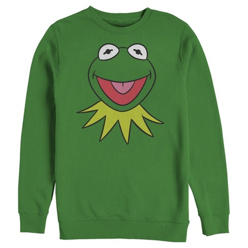 Men's The Muppets Kermit Costume Tee Sweatshirt - Kelly Green - X Large ...