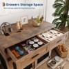 Wooden Dog Crate End Table - 44.5'' Furniture-Style Kennel w/ Barn Door & Storage Drawer for Small/Medium Dogs - 3 of 4