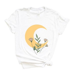 Simply Sage Market Women's Flower Moon Short Sleeve Graphic Tee - 1 of 3