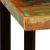 vidaXL Bar Table – Solid Reclaimed Wood, Industrial Edition, Sturdy Steel Legs, Handcrafted, Easy-Assembly – 23.6"x23.6"x42.1", Brown - 3 of 4