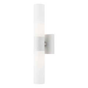 Livex Lighting Aero 2 - Light Vanity in  White/Brushed Nickel - 1 of 2