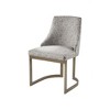 Starlight Canyon Home,Set of 2 Gray Modern Dining Chairs with Metal Frame for Dining Room - 3 of 4