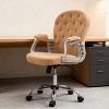 Okak Modern Adjustable Swivel Office Chair with Armrests & Wheels,Plush Comfort Task Chair for Home Office,Living Room - 2 of 4