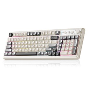 AULA S99, 99-Key, Wireless, Membrane, Gaming Keyboard, RGB, 5-Layer Padding, 2000 mAh Battery, Knob - 1 of 4
