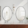 Spassway 26"W*39"H Oval Decorative Mirror with Intricate Frame Wall Mounted Vanity Metal Frame Mirror for Bathroom Bedroom Entryway Living Room - 3 of 4