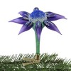 Morawski Purple Pedal & Blue Center Clip On Flower 1 Clip On Ornament 5 Inch, Glass Floral Spring 10226 5.0 Inch Purple Pedal And Blue Center Clip On - 3 of 3