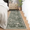 Washable Rug for Living Room, Modern Tiger Woodcut Print Rug - 4 of 4