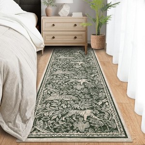 Modern Abstract Tiger Pattern Area Rugs For Living Room Bedroom Indoor Washable Low Pile Non Slip Carpet Soft Lightweight Easy Care Rug Home Decor - 1 of 4